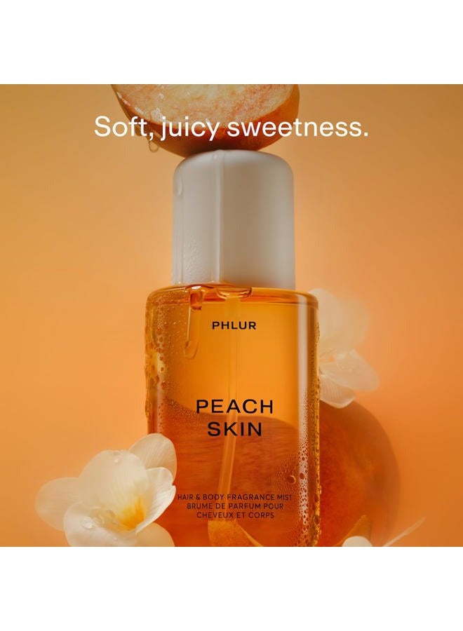 PHLUR Peach Skin Body Mist - Hair & Body Fragrance Mist - Peach, Plum, Bergamot, Milky Sandalwood & White Freesia Body Spray (8 fl oz) - Image 2