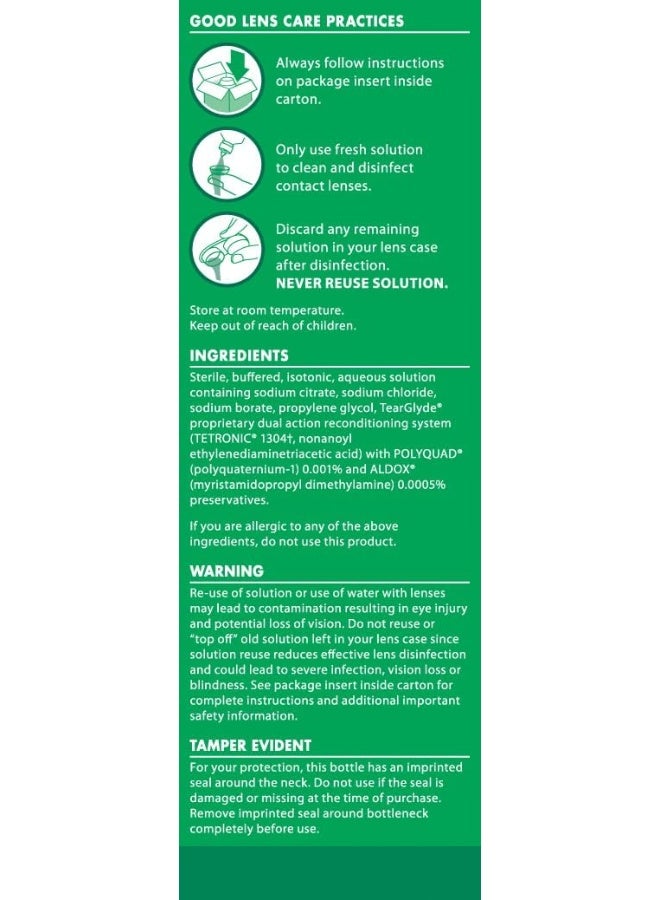 Opti-Free Replenish Multi-Purpose Disinfecting Solution with Lens Case, Twin Pack, 10-Fluid Ounces Each - 2 Count(Pack of 1) - Image 5