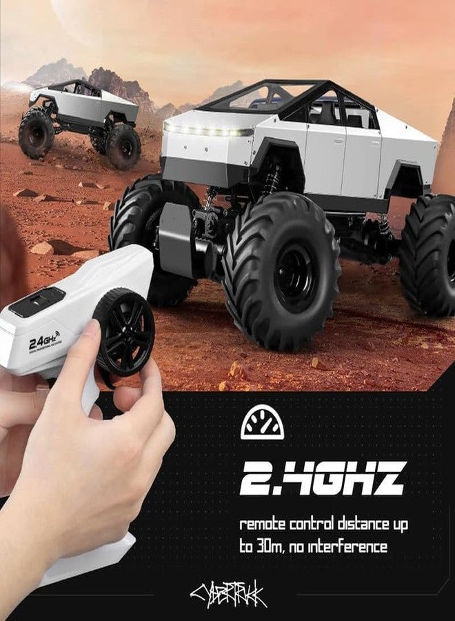 KIDIIG Cybertruck Style RC Monster Truck 4WD High-Speed Off-Road Remote Control Car with 2.4GHz Controller Big Rubber Tires Toy for Kids (Multicolor) - Image 5