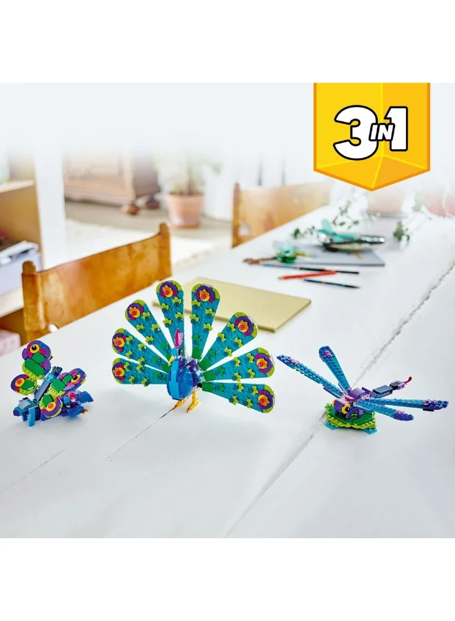 LEGO Creator Exotic Peacock 3in1 Toy Set 31157 (355) Pieces