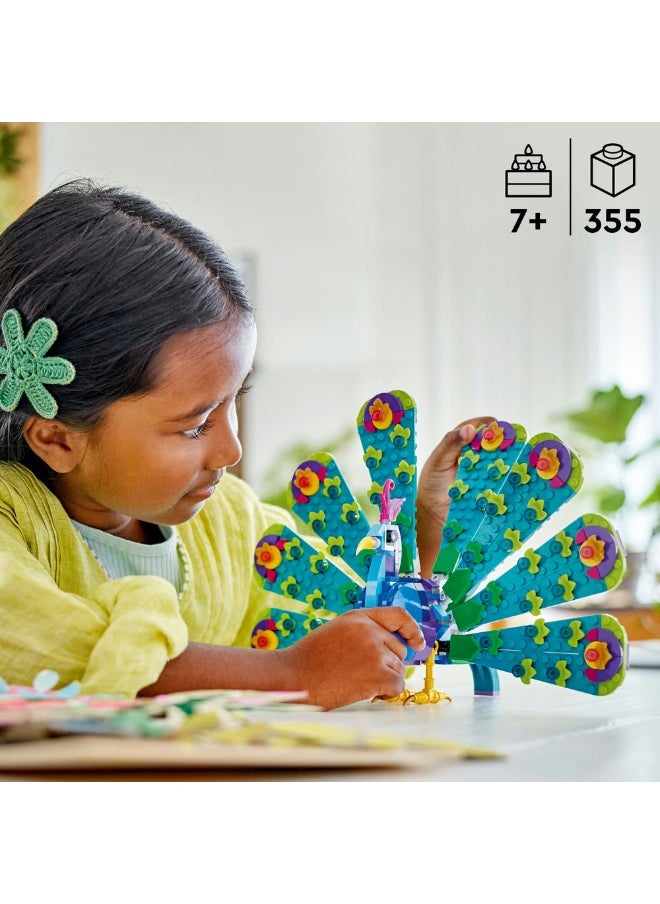 LEGO Creator Exotic Peacock 3in1 Toy Set 31157 (355) Pieces  - Image 4