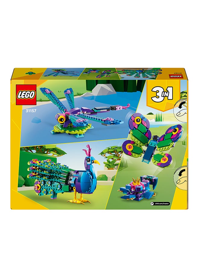 LEGO Creator Exotic Peacock 3in1 Toy Set 31157 (355) Pieces  - Image 3