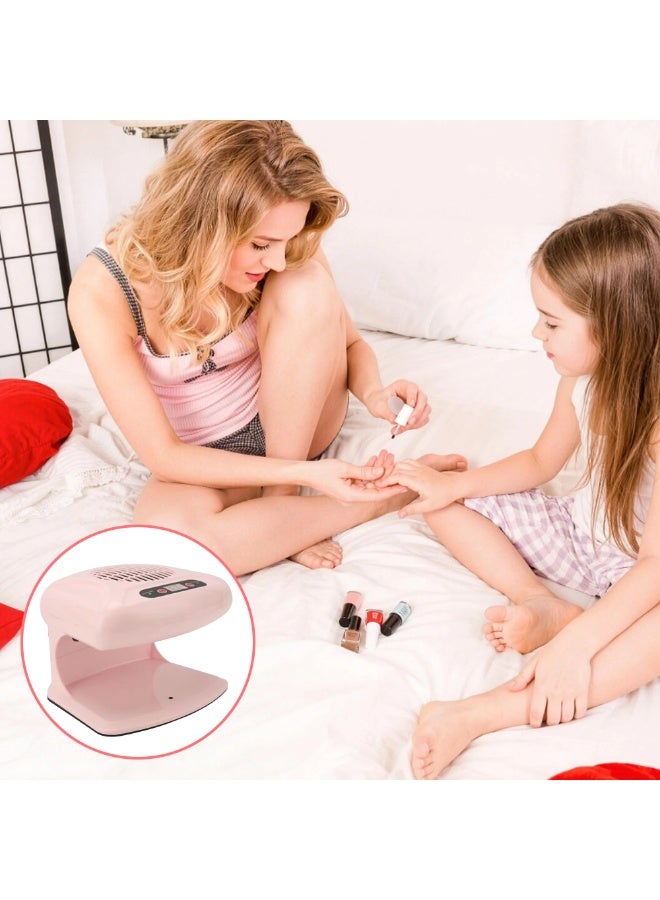 Intelligent hot and cold air nail dryer, hands-free two in one nail polish dryer with digital timer, large space fast nail salon hair dryer for home and salon - Image 5