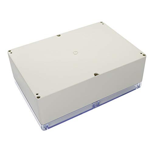 LeMotech ABS Plastic Junction Box Dustproof Waterproof IP65 Electrical Enclosure Box Universal Project Enclosure Grey with PC Transparent Clear Cover 10.4 x 7.2 x 3.7 inch (263 x 182 x 95 mm) - Image 3