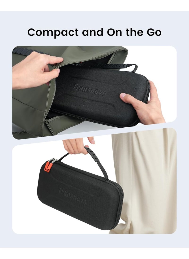Transnovo Carrying Case Compatible with Nintendo Switch 2 (2025) with 24 Game Slots, Compact and Travel Friendly, Durable EVA Hard Shell, Large-Capacity Storage for Switch 2 Console and Accessories  - Image 5