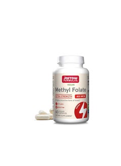 jarrow formulas Vegan Methyl Folate Extra Strength 400 mcg 60 Veggie Capsules  - Image 1
