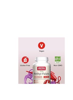 jarrow formulas Vegan Methyl Folate Extra Strength 400 mcg 60 Veggie Capsules  - Image 2