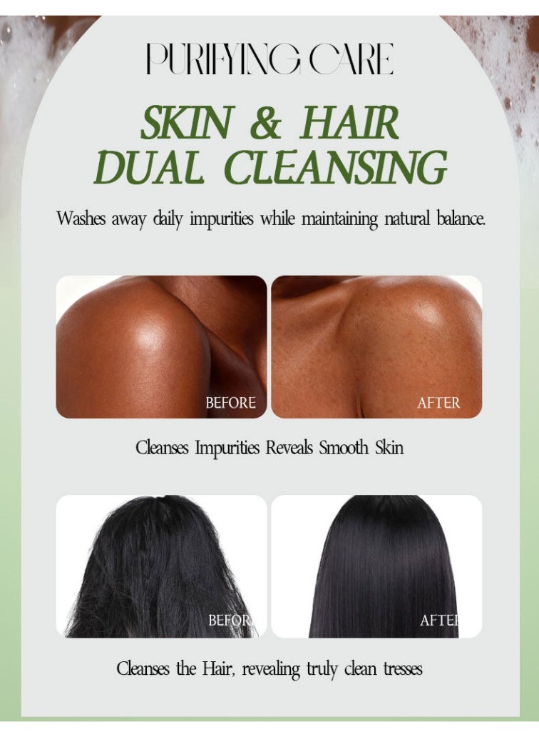 FORMBO's newly upgraded Ginger Tea Tree Soap is perfect for shampooing, bathing, and two-in-one use. - Image 3