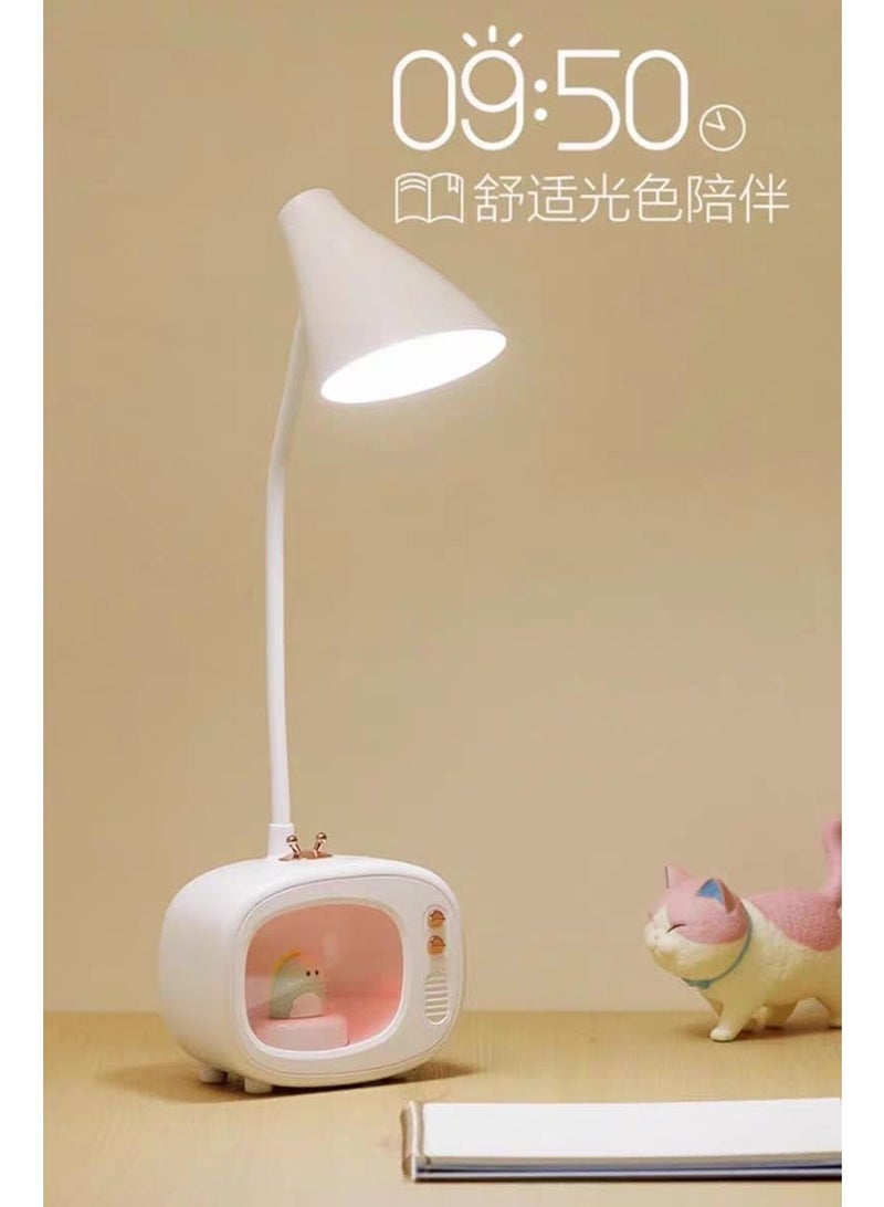 USB Rechargeable LED Desk Lamp with Adjustable Angle – Cute Night Light with Soft Color-Changing Light to Protect Eyes – Portable Design for Bedroom, Office, and Travel – Multi-Color - Image 2