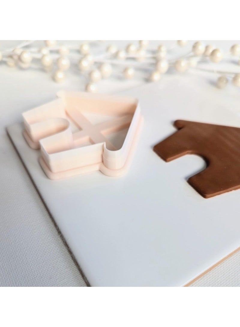 EROTNGO Gingerbread House Cookie Cutter for Christmas Baking and Crafts Large Holiday Polymer Clay Cutter for Cookies Fondant Ornaments Tags DIY Earrings and Festive Holiday Decorations - Image 3