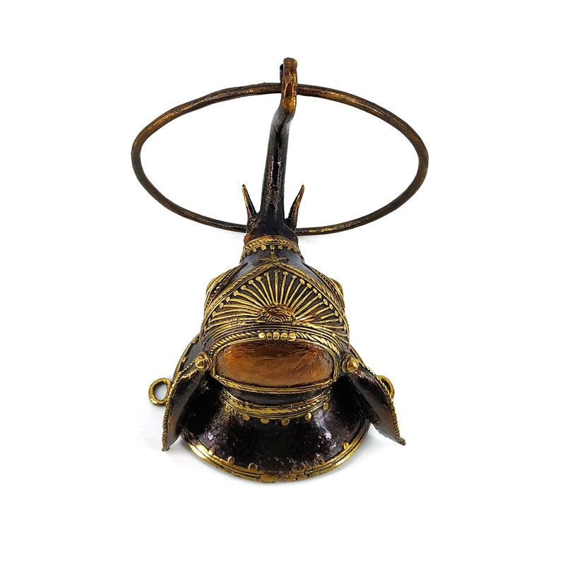 Shambhavi Creations Brass Towel Ring Holder for Bathroom, Kitchen, and Room, Antique Elephant Design Napkin Ring, Bastar Art. - Image 4
