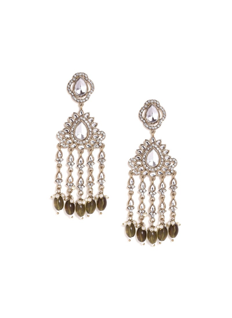 Priyaasi Women Contemporary Jhumkas Earrings  - Image 2