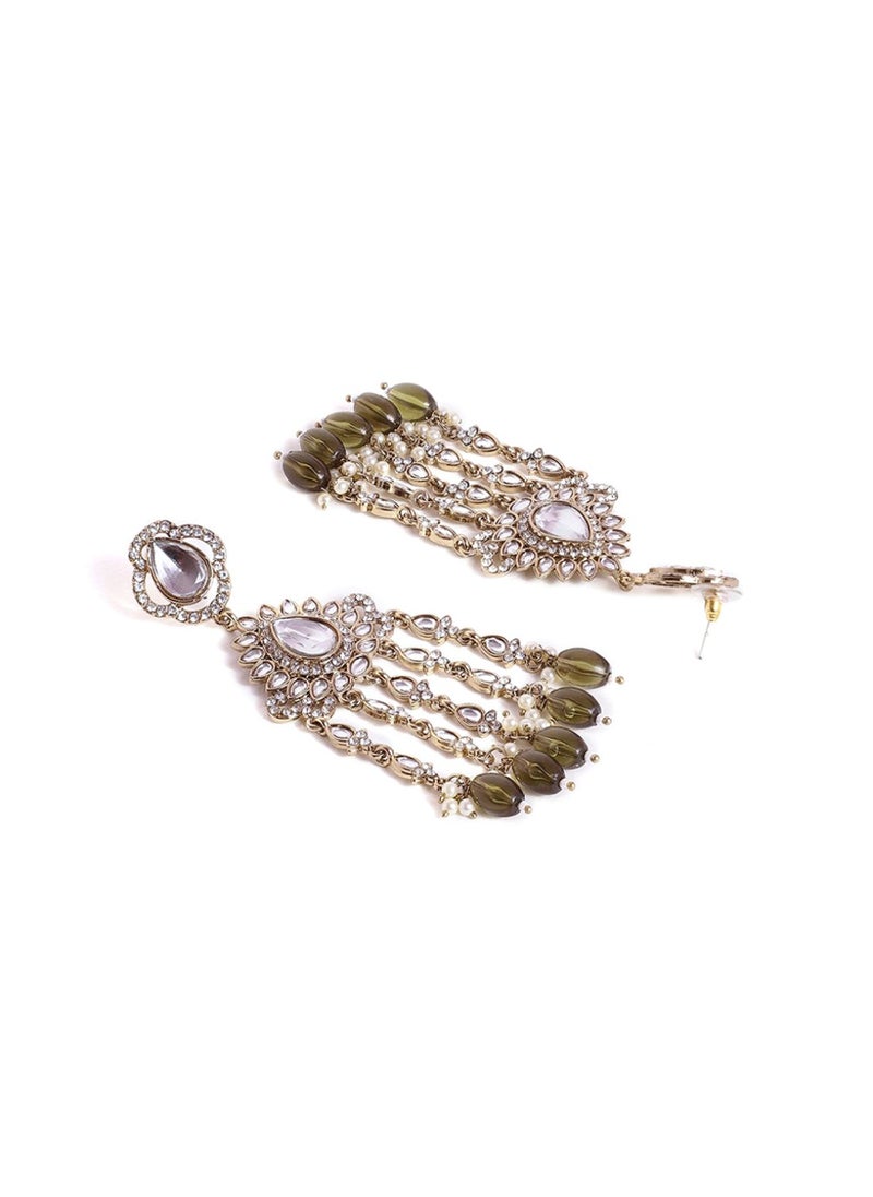Priyaasi Women Contemporary Jhumkas Earrings  - Image 3