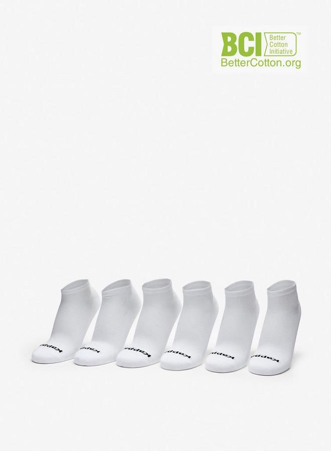 Kappa Logo Detail Ankle Length Sports Socks - Set of 6 - Image 1