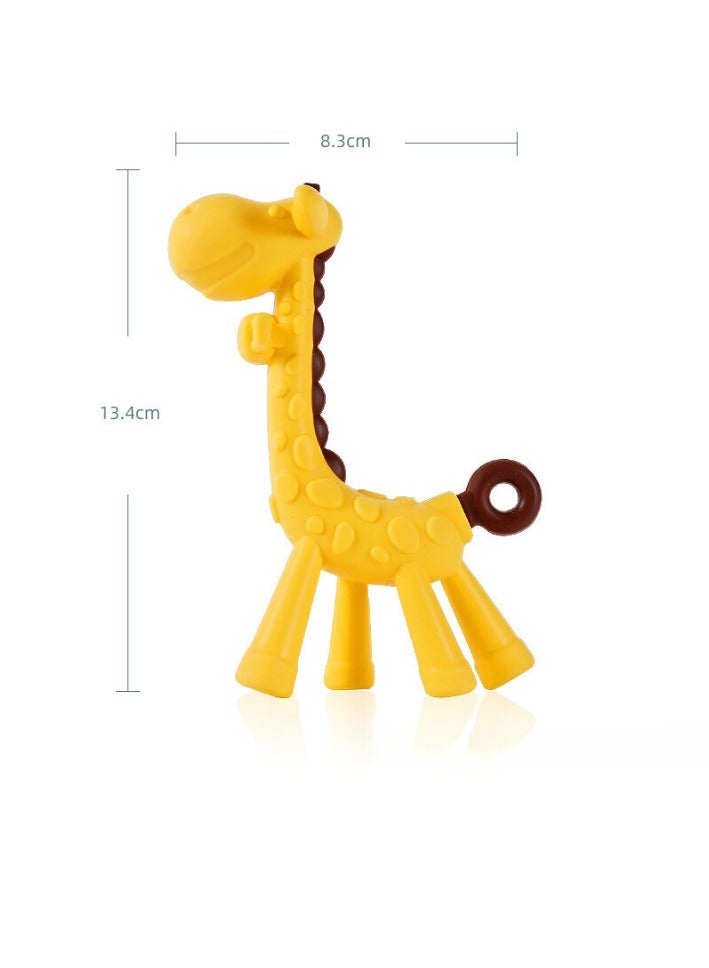 AIYISHI 5 Pack Baby Teething Toys Set Silicone Fruit Shape Giraffe Baby Teethers BPA Free Soothe Babies Gums for Babies Infants Toddlers Boys & Girls - Image 5