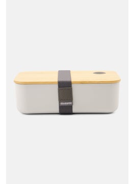 brabantia Kids Boy Lunch Box With Bamboo Lid, Grey  - Image 1