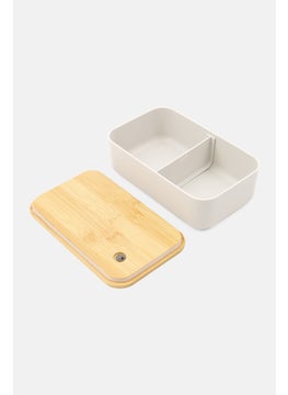brabantia Kids Boy Lunch Box With Bamboo Lid, Grey  - Image 3