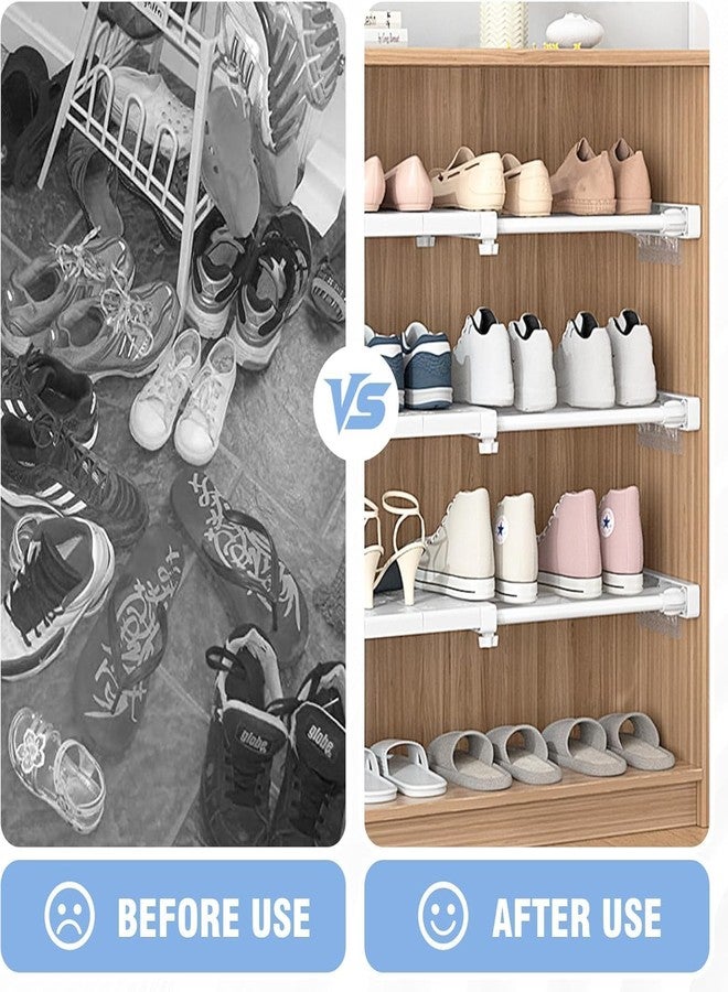 KRLZ Extendable Closet Shelf, Expandable Shelves Wardrobe Storage Organiser, Adjustable Wardrobe Cupboard Divider, Tension Shelf Separator - Image 4
