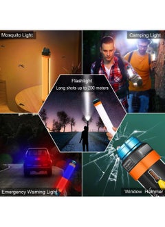 Rock Pow Camping lantern Rechargeable Flashlight Waterproof 7800mAh Magnetic LED Work Light Portable Torch for Hiking Camping Outdoor Indoor Fishing Emergency Warning light with USB Cable & Hand Wrist Strap  - Image 5