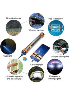 Rock Pow Camping lantern Rechargeable Flashlight Waterproof 7800mAh Magnetic LED Work Light Portable Torch for Hiking Camping Outdoor Indoor Fishing Emergency Warning light with USB Cable & Hand Wrist Strap  - Image 3