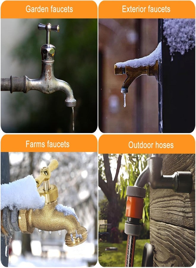 Fantang 2PCS Outdoor Faucet Freeze Protection Heavy Duty Freeze Prevention Valve Winter Faucet Freeze Protector Frost Proof Spigot Replacement for Faucet Covers with 1 Roll Teflon Tape for 3/4 Inch Thread - Image 5