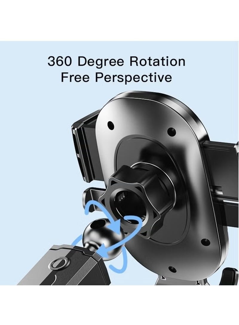 Yesido C195 Mobile Phone Holder Cup Mount – Tightly Grip Design, 360° Rotational Adjustable Car Cup Holder – Secure Fit for iPhone, Android, GPS, and More – Easy Installation, Black  - Image 4