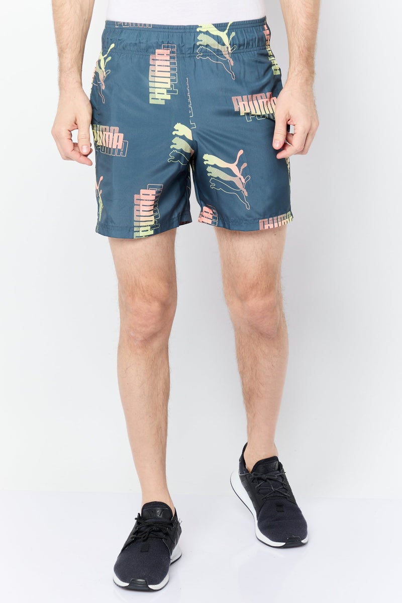 PUMA شورتات تدريب عادية للرجال، رمادي داكن - Image 1