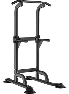 Power Tower Pull Up Bar and Dip Station Adjustable Height Dip Stand Multi-Functional Strength Training Fitness Workout Station