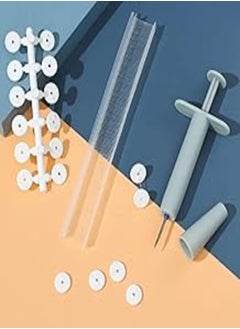 Generic "Imported Sheet Clip Syringe Set + 300 Plastic Fasteners + 24 Buttons - for Mattress and Sheet Fixing" 