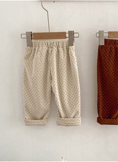 Bafanou Bafanou Baby Spring Pants 0-3Y Corduroy Autumn Polka Dot Infant Unisex Trousers  - Image 5