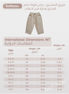 Bafanou Bafanou Baby Spring Pants 0-3Y Corduroy Autumn Polka Dot Infant Unisex Trousers  - Image 3