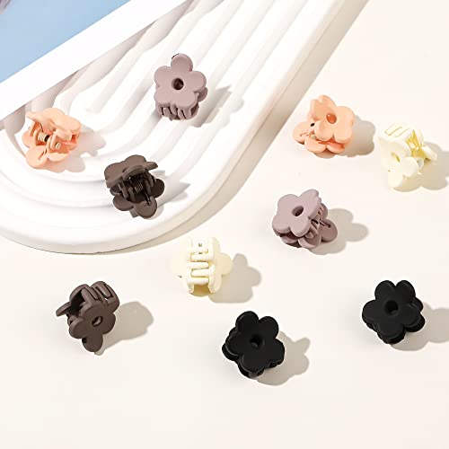 Ivyu Small Claw Hair Clips for Women Girls 10 Pcs Mini Flower Hair Clips Tiny Claw Clips for Thin Hair Strong Hold Cute Jaw Clip Nonslip Hair Styling Accessories - Image 3