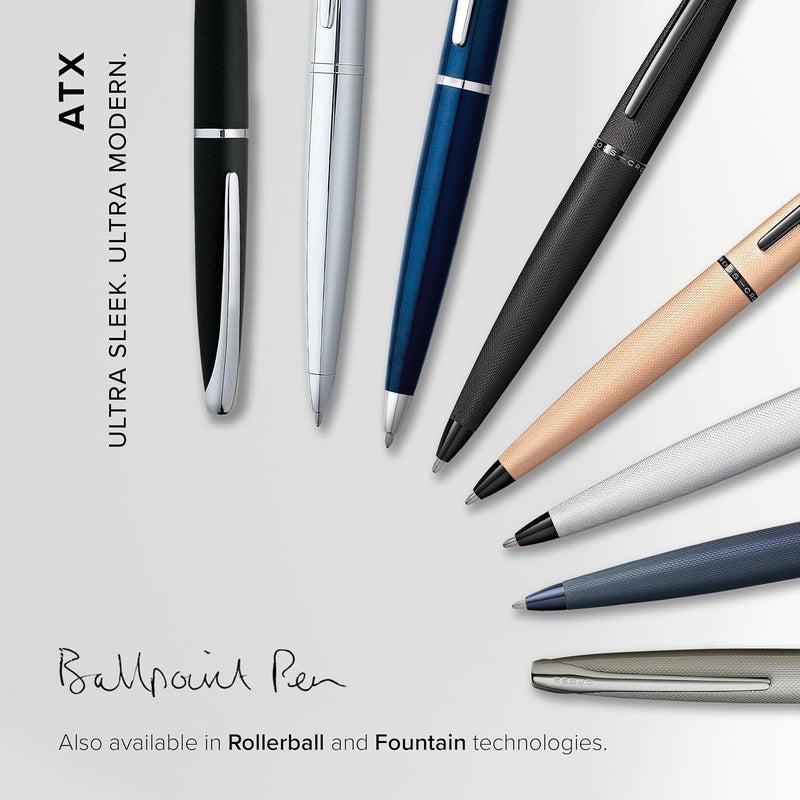 Cross Atx Refillable Ballpoint Pen, Medium Ballpen, Includes Premium Gift Box - Translucent Blue - Image 5