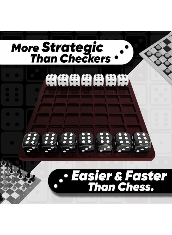 SWOOC Dittle - Dice Battle | 2 Player Dice Games for Adults | Adult Board Games for 2 Players | Best Two Player Games for Adults | 2 Person Wooden Coffee Table Games | Bar Games for Adults Indoor Tabletop  - Image 3