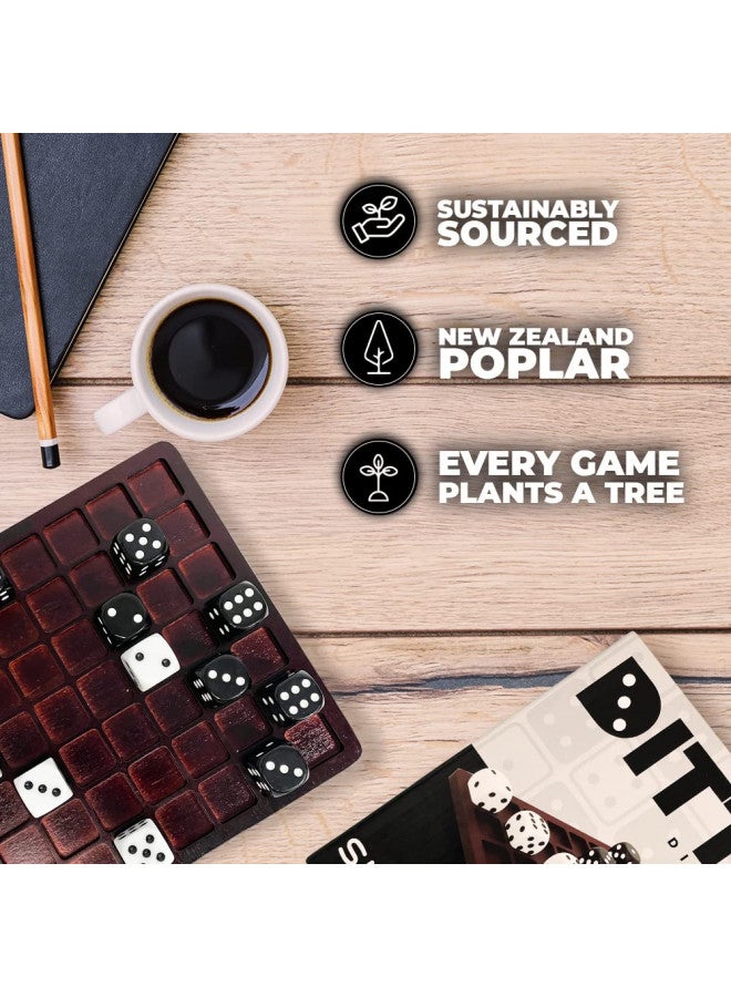 SWOOC Dittle - Dice Battle | 2 Player Dice Games for Adults | Adult Board Games for 2 Players | Best Two Player Games for Adults | 2 Person Wooden Coffee Table Games | Bar Games for Adults Indoor Tabletop  - Image 4