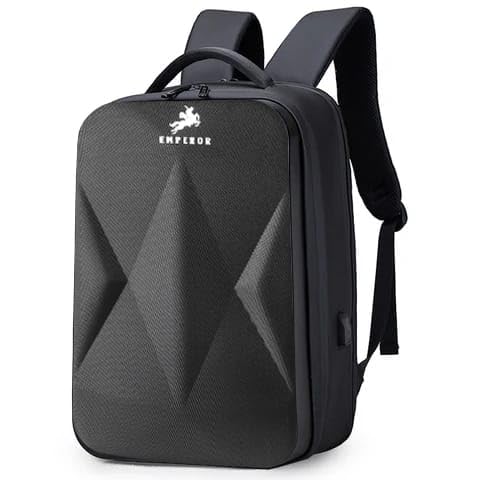TRUE HUMAN® EMPEROR Premium HardShell Weekender Backpack 15.6 inch Padded USB Charging Port Laptop Office Travel College Business Bag Adjustable Shoulder Straps Daily Purpose for Men women Boys Girls - Image 2