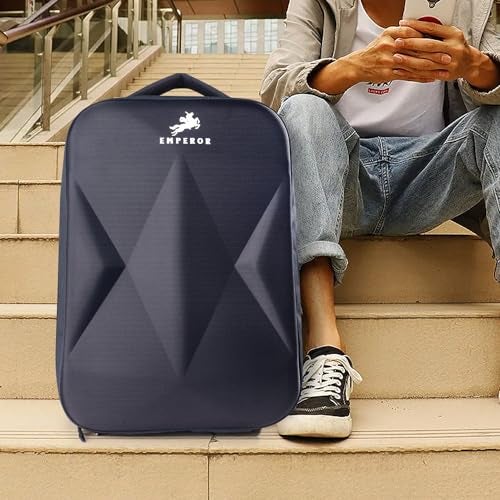 TRUE HUMAN® EMPEROR Premium HardShell Weekender Backpack 15.6 inch Padded USB Charging Port Laptop Office Travel College Business Bag Adjustable Shoulder Straps Daily Purpose for Men women Boys Girls - Image 3