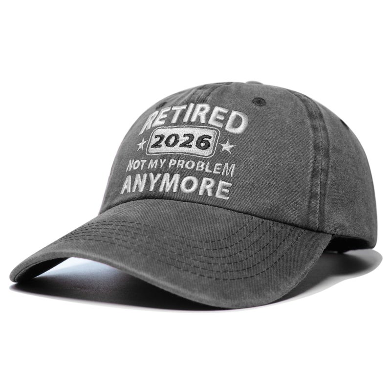 LAMCEPLU Retirement Gifts for Men Woman, Retirement Hats 2026, Cool Retired Gifts for Men Women, Retirement Party Decorations, Adjustable Washed Cotton Embroidery Baseball Cap for Teacher Nurse Co-Workers - Image 2