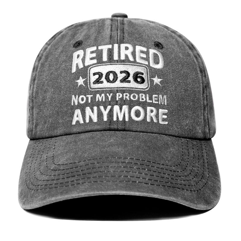 LAMCEPLU Retirement Gifts for Men Woman, Retirement Hats 2026, Cool Retired Gifts for Men Women, Retirement Party Decorations, Adjustable Washed Cotton Embroidery Baseball Cap for Teacher Nurse Co-Workers - Image 1