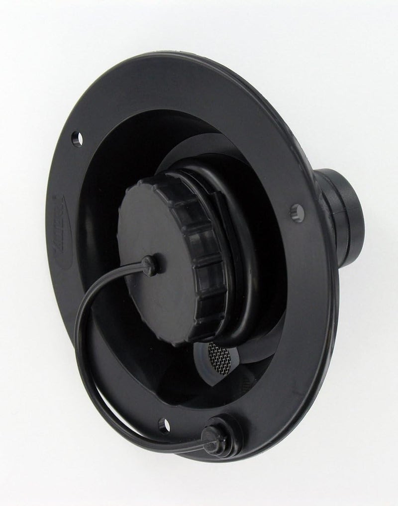 Valterra BLACK Gravity Fresh Water Fill Hatch Inlet RV Trailer - Image 1