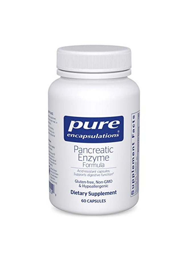 Pure Encapsulations - Pancreatic Enzyme Formula ; Supplement To Support The Optimal Digestion Of Food And Absorption Of Nutrients* ; 60 Capsules - Image 1