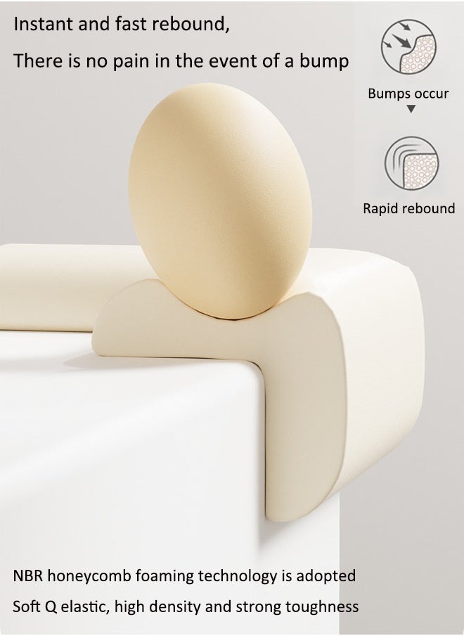 Aissiora 10 PCS Anti-collision corners ,table safety corners, furniture corner protectors, baby protective corner protectors, infant protective bumpers, covered sharp furniture cushions, anti-collision soft wrap right-angle corner protectors  - Image 3