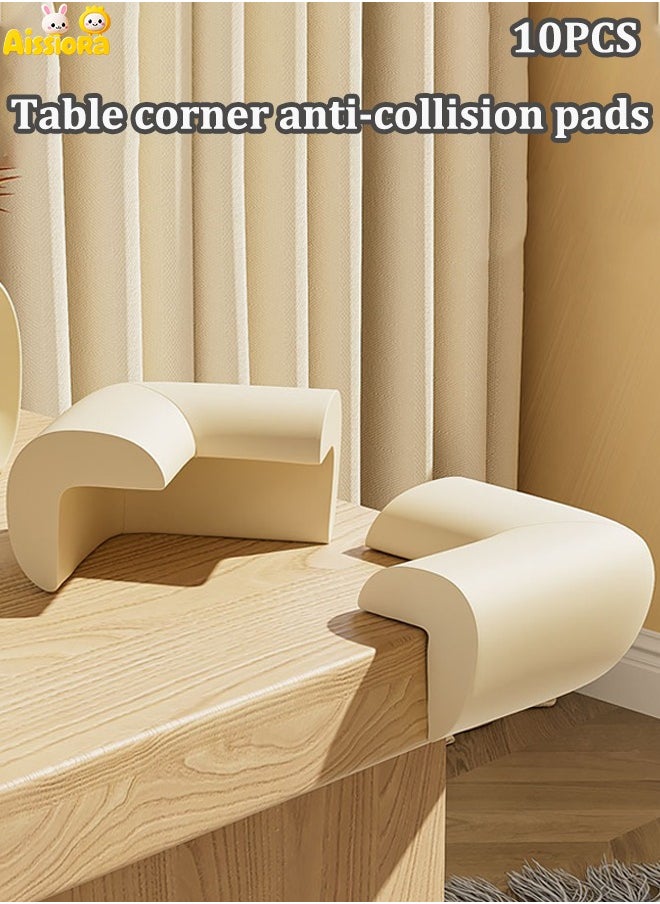 Aissiora 10 PCS Anti-collision corners ,table safety corners, furniture corner protectors, baby protective corner protectors, infant protective bumpers, covered sharp furniture cushions, anti-collision soft wrap right-angle corner protectors  - Image 1