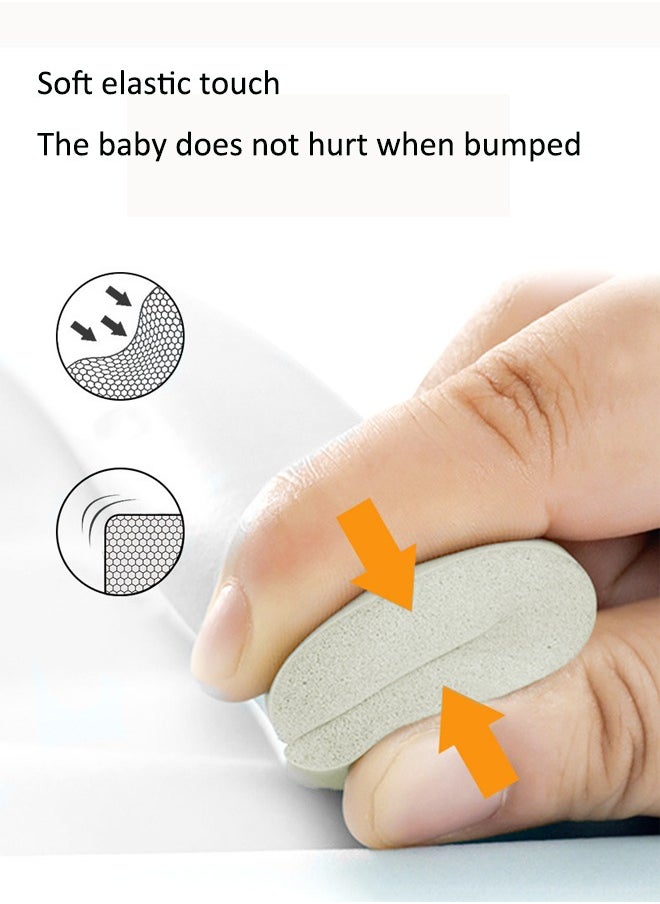 Aissiora 10 PCS Anti-collision corners ,table safety corners, furniture corner protectors, baby protective corner protectors, infant protective bumpers, covered sharp furniture cushions, anti-collision soft wrap right-angle corner protectors  - Image 5