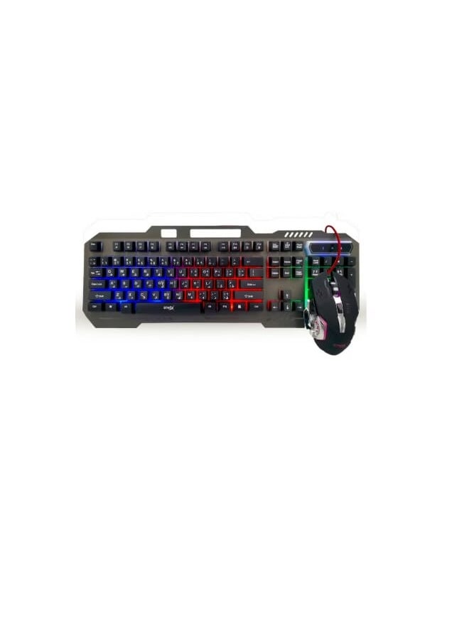 BTMAX - BT-Q310C LED Gaming Keyboard With Mouse Set - Image 1