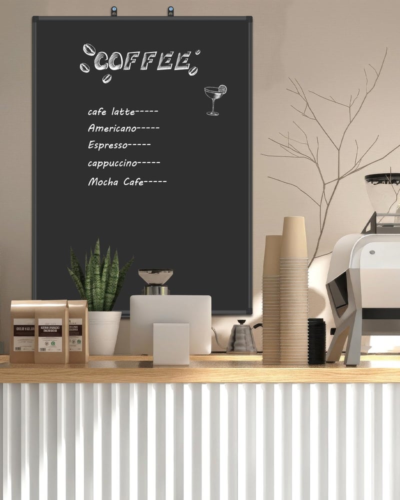 XBoard Magnetic Chalkboard Blackboard 36 x 24, Chalkboard Signs with Black Aluminium Frame, Pin Collections - Image 5