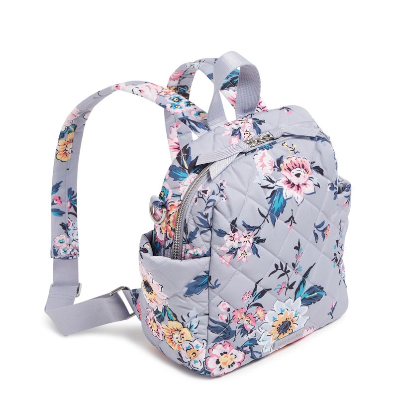 Vera Bradley Performance Twill Convertible Small Backpack, Parisian Bouquet, One Size - Image 2