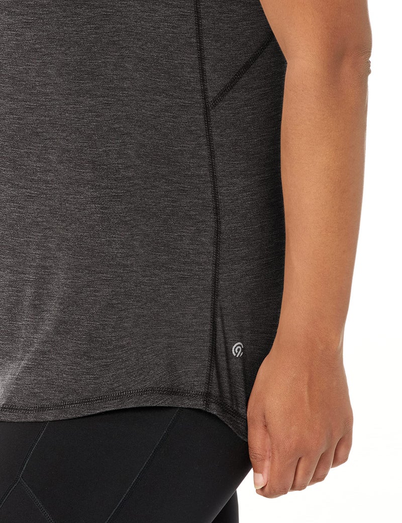 C9 Champion womens Active Tank T Shirt, Ebony Heather, X-Small US - Image 3