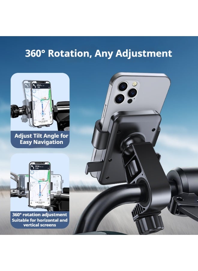 ويل آب حامل هاتف للدراجة وملحقاته - حامل جوال قابل للتعديل للدراجات والدراجات النارية | حامل هاتف 2 في 1 مضاد للاهتزاز - Image 3