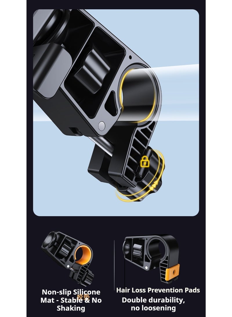 ويل آب حامل هاتف للدراجة وملحقاته - حامل جوال قابل للتعديل للدراجات والدراجات النارية | حامل هاتف 2 في 1 مضاد للاهتزاز - Image 4